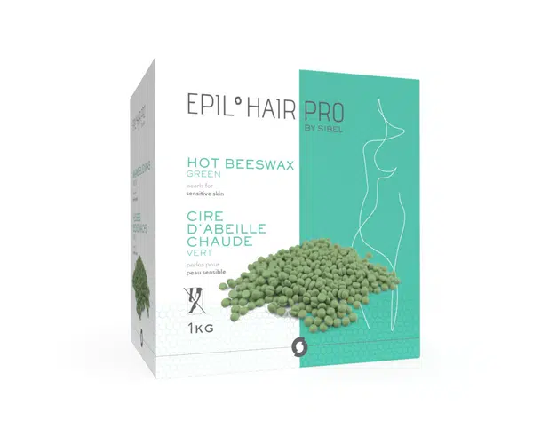 Depilační vosk na citlivou pokožku Sibel Hot Beeswax Pearls - zelený, 1000 g (7410447) + dárek zdarma