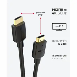Swissten HDMI/HDMI 4K 60Hz 5m PVC
