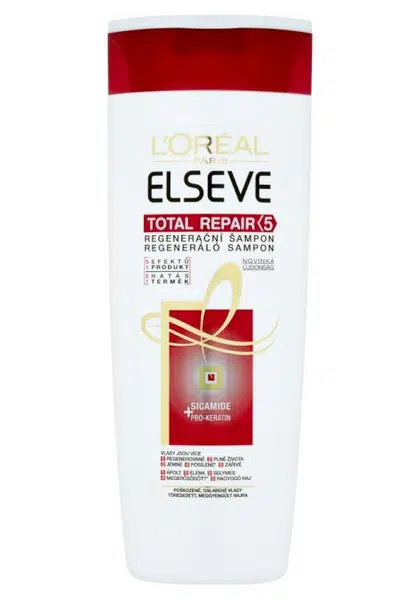 Šampon pro poškozené vlasy Loréal Elseve Total Repair 5 - 400 ml - L’Oréal Paris + dárek zdarma