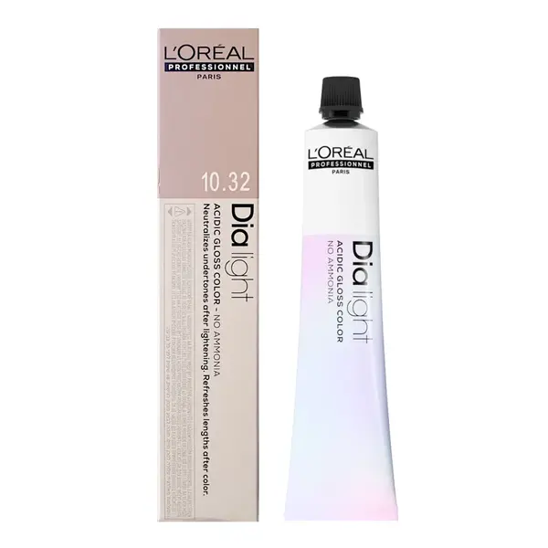 Přeliv na vlasy Loréal Dialight 50 ml - odstín 10.32 milkshake blond velmi velmi světlý zlatý duhový - L’Oréal Professionnel + dárek zdarma