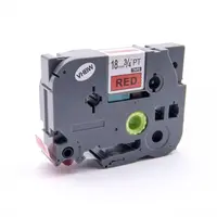 Kompatibilní páska s Brother TZe-V441, 18mm x 5,5m, černý tisk / červený podklad, vinyl