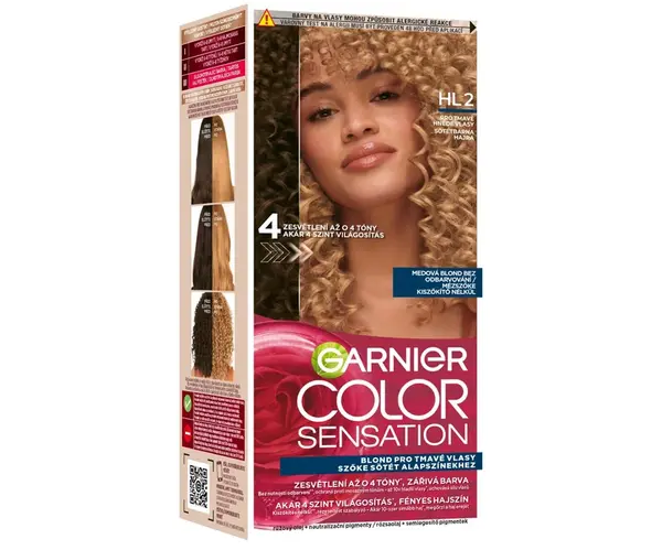 Permanentní zesvětlující barva na vlasy Garnier Color Sensation  - HL2 medová blond + dárek zdarma