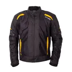 Pánská letní moto bunda W-TEC Tosheck černo-žlutá 4XL