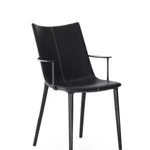 Židle H.H.H. kůže, více variant - Kartell Barva: Černá / černá