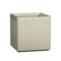 Květináč Block Linea, hedvábně bílá, více velkostí - Pottery Pots Velikost: L - 50 x 50 x 50 cm