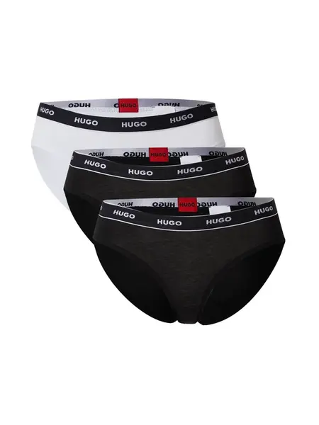 HUGO Nohavičky  čierna / biela