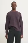 Svetr Abercrombie & Fitch pánský, fialová barva, KI120-4190