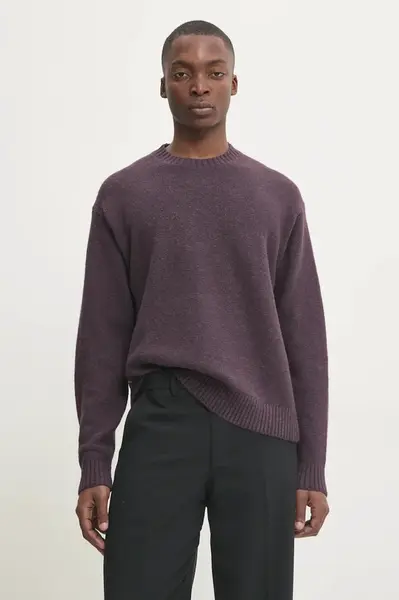 Svetr Abercrombie & Fitch pánský, fialová barva, KI120-4190