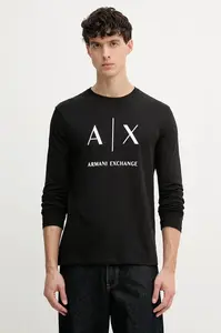 Armani Exchange tričko s dlouhým rukávem pánské bavlněné