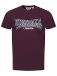 LONSDALE Tričko 'Dukinfield'  námornícka modrá / bordová / biela