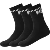 Helly Hansen COTTON SPORT SOCK 3PK Unisexové sportovní ponožky, černá, velikost