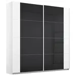 Rauch Möbel SKŘÍŇ S POSOUVACÍMI DVEŘMI, antracitová, bílá, 181/210/62 cm