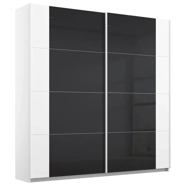 Rauch Möbel SKŘÍŇ S POSOUVACÍMI DVEŘMI, antracitová, bílá, 181/210/62 cm