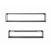 SADA NÁSTĚNNÝCH REGÁLŮ, černá