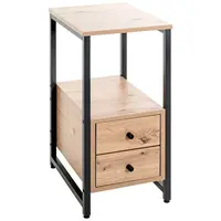 ODKLÁDACÍ STOLEK, černá, barvy dubu