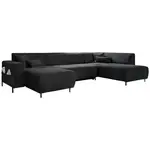 MID.YOU SEDACÍ SOUPRAVA, textil, tmavě šedá