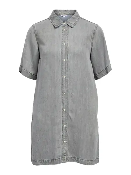 OBJECT Košeľové šaty 'OBJFRAME'  sivý denim