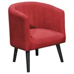 Livetastic KOKTEJLOVÉ KŘESLO, textil, červená