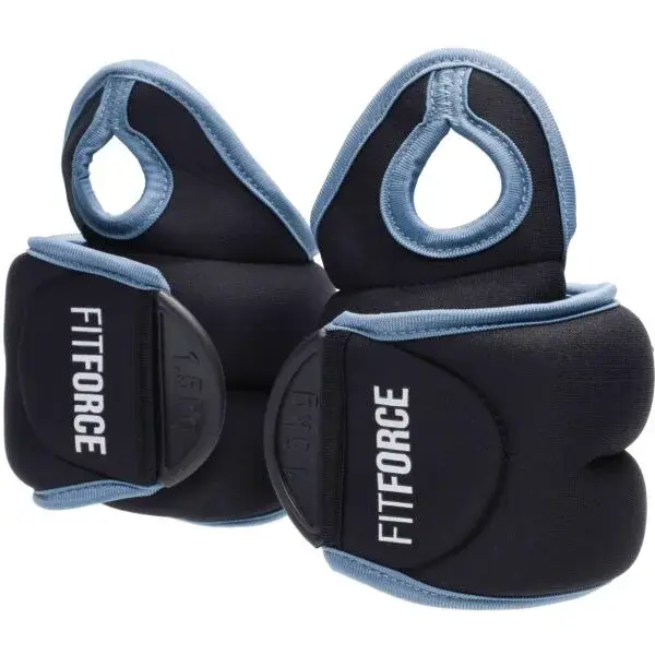 Fitforce WRIST WEIGHT 2 x 1,5 KG Závaží na zápěstí, černá, velikost