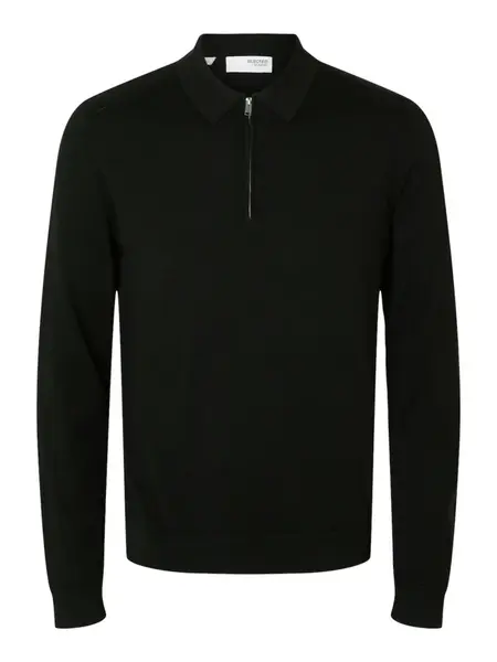 SELECTED Sveter 'SLHBERG'  čierna