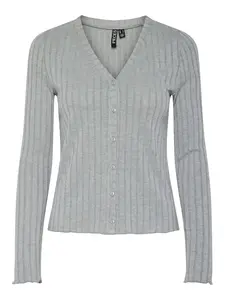 PIECES Kardigán 'PCIris'  sivá melírovaná