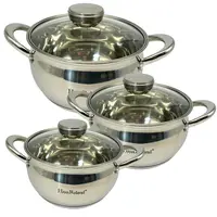 Haus Roland Sada nerezového nádobí 6 ks, kombinace lesku a matu