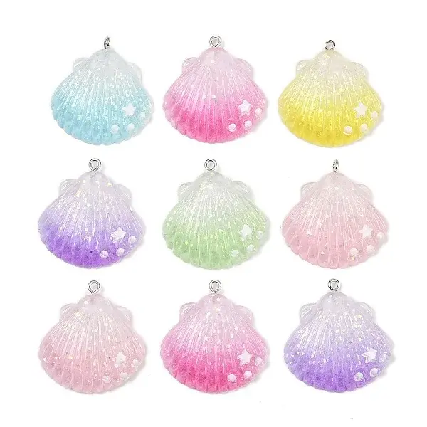 Transparent Resin Pendants