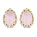 Brass Micro Pave Clear Cubic Zirconia Pendants