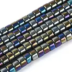 AB Color Plated Opaque Glass Beads Strands