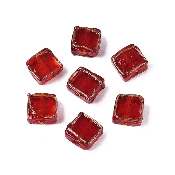 Handmade Gold Sand Lampwork Beads