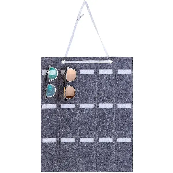 Sun Glasses Felt Storage Hanging Bag