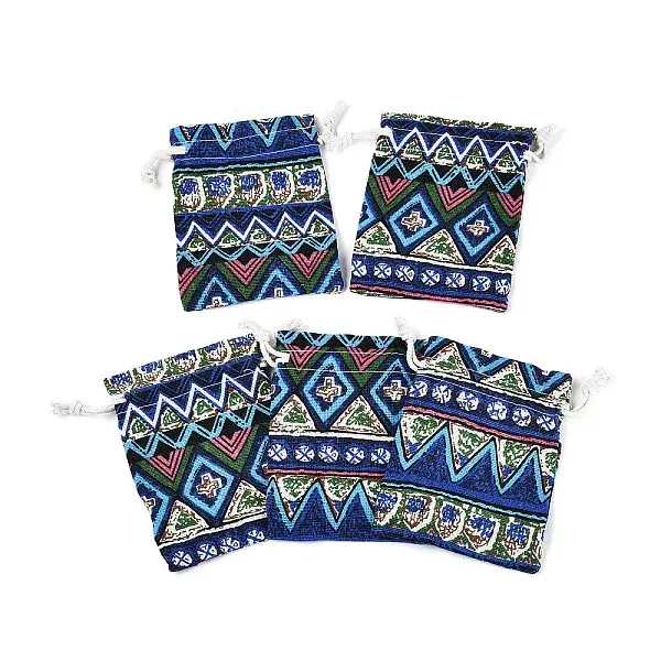 Ethnic Style Burlap Packing Pouches