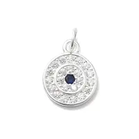 925 Sterling Silver Micro Pave Cubic Zirconia Pendants