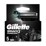Gillette Náhradní hlavice Mach3 Charcoal 5 ks