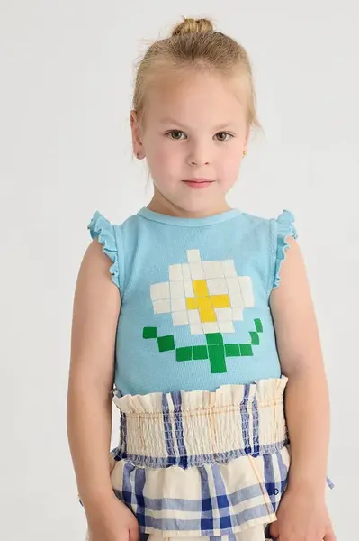 Dětský bavlněný top Bobo Choses Pixel Daisy