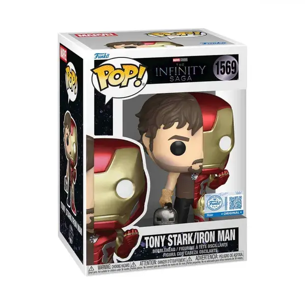 Funko POP Marvel: Split- Iron Man/Tony Stark 1569-Funko EU BV