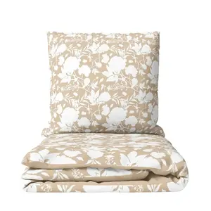 HOME ELEMENTS Povlečení mikroflanel Béžové růže