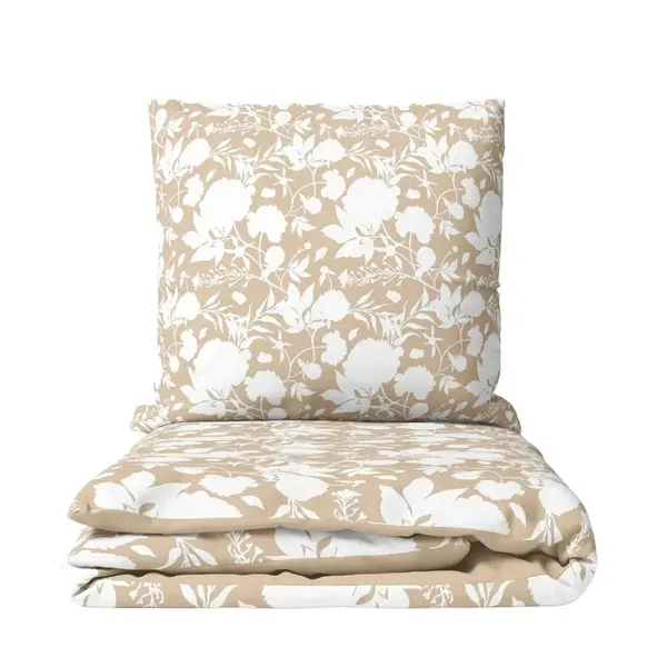 HOME ELEMENTS Povlečení mikroflanel Béžové růže