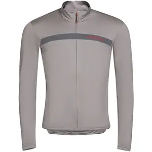PROGRESS DAVOS Pánský cyklistický zateplený dres, šedá, velikost