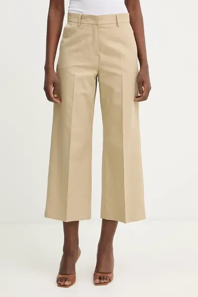 Kalhoty s příměsí lnu Weekend Max Mara ZIRCONE