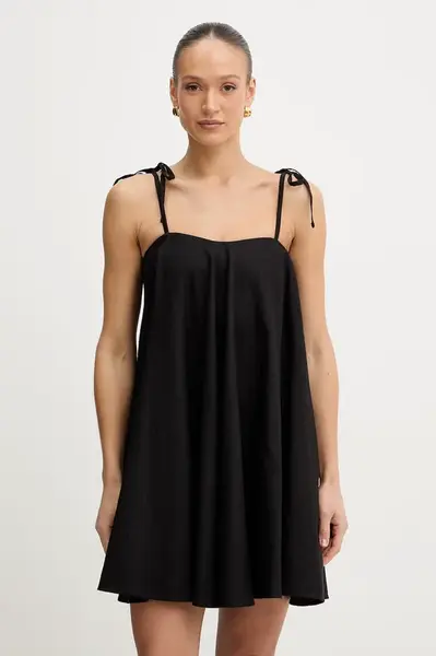 Šaty s příměsí lnu Twinset