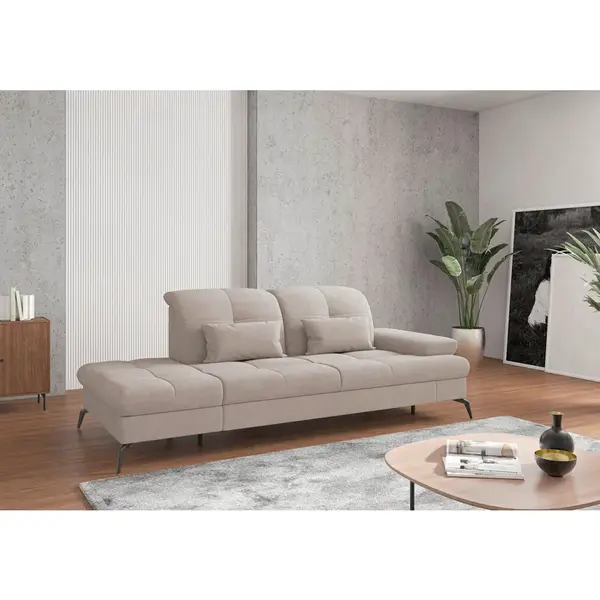 Sit & More LENOŠKA, textil, šedobéžová