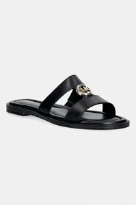 MICHAEL Michael Kors pantofle dámské kožené Erin Flat Sandal