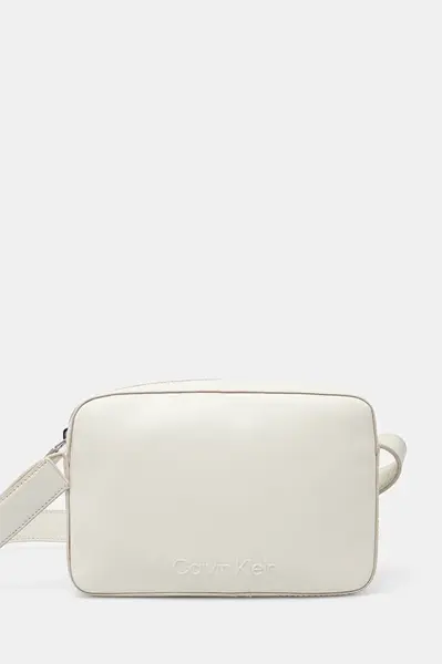 Kabelka Calvin Klein béžová barva, K60K612555