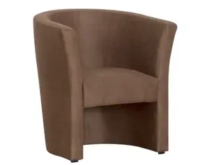 Křeslo Mini, hnědá látka