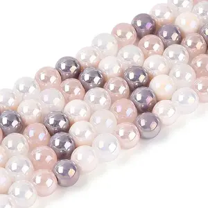 Electroplate Glass Beads Strands