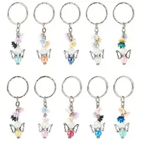 10Pcs 10 Colors Angel Acrylic Keychains