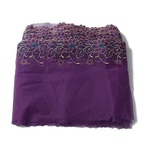 Flower Pattern Polyester Mesh Tulle Fabric