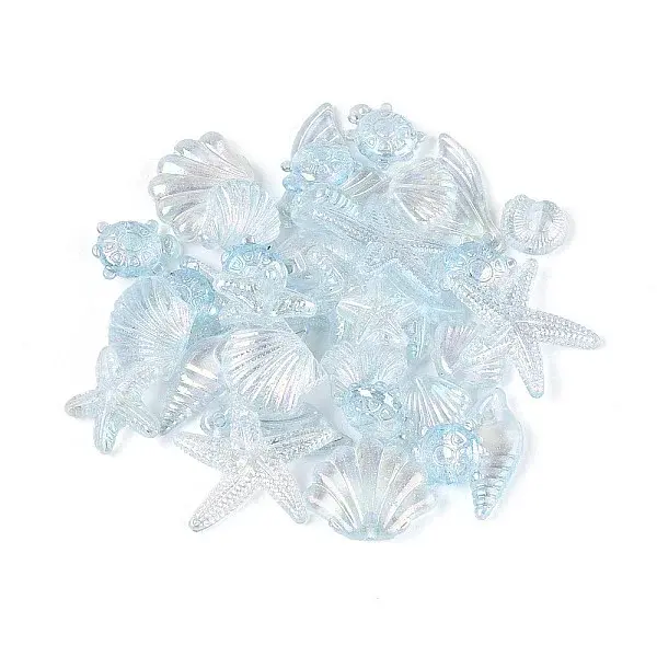 Ocean Theme Transparent Acrylic Beads