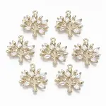 Brass Micro Pave Cubic Zirconia Pendants